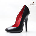 5.5Inch Stiletto Ultra High Unisex oldhollywood Vintagefashion Round Toe Pump Plus Size Shoes