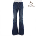 Y2k Low-Waist Slim Skinny Jeans Women's Casual Streetwear Denim Pants Vintage Aesthetic 2000s Trousers All match Outfit