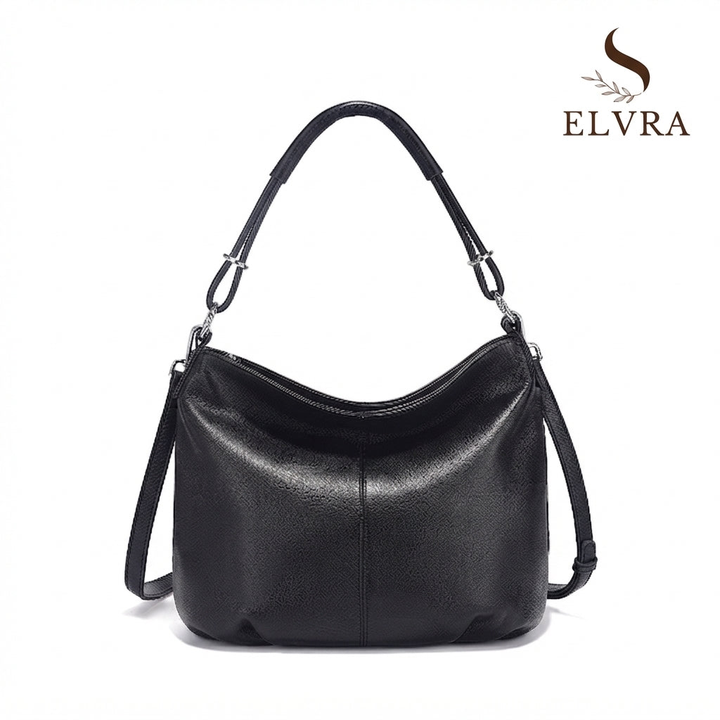 Women's Soft Cowhide Leather Shoulder Bag Fashion Leather Handbag Crossbody Bag Satchels For Commute Charming Hobos