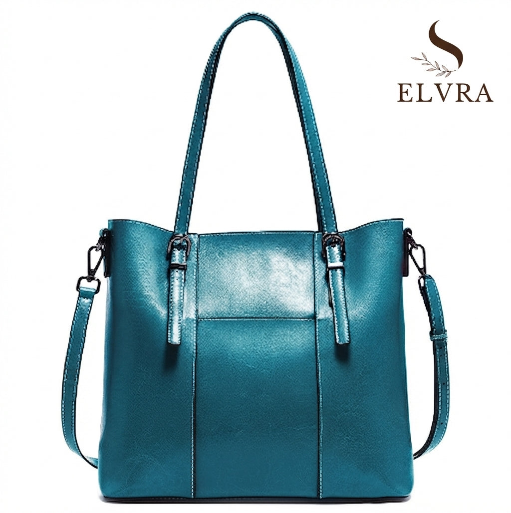 High Quality Women's Genuine Leather Tote Lady Luxury Designer Cowhide Shoulder Bag Large Capacity OL Handbag Shopper Bag