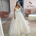 Customized ZJ9361 Exquisite Off Shoulder Wedding Dresses Sweetheart Applique Bride Gowns A-Line Custom Made