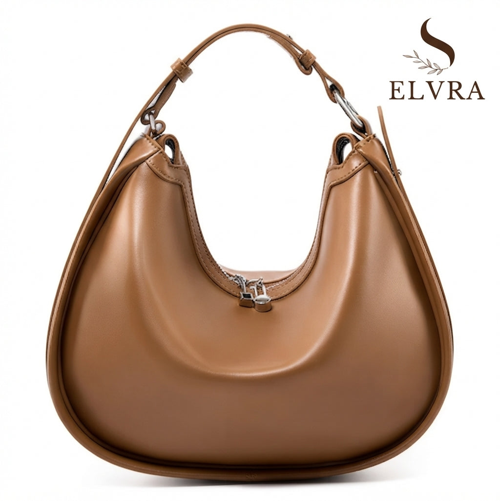 Premium Genuine Leather Women's Handbag Luxury Hobo Bag Large Capacity Fashion Shoulder Bolsa for Wife Lover Bride Bag