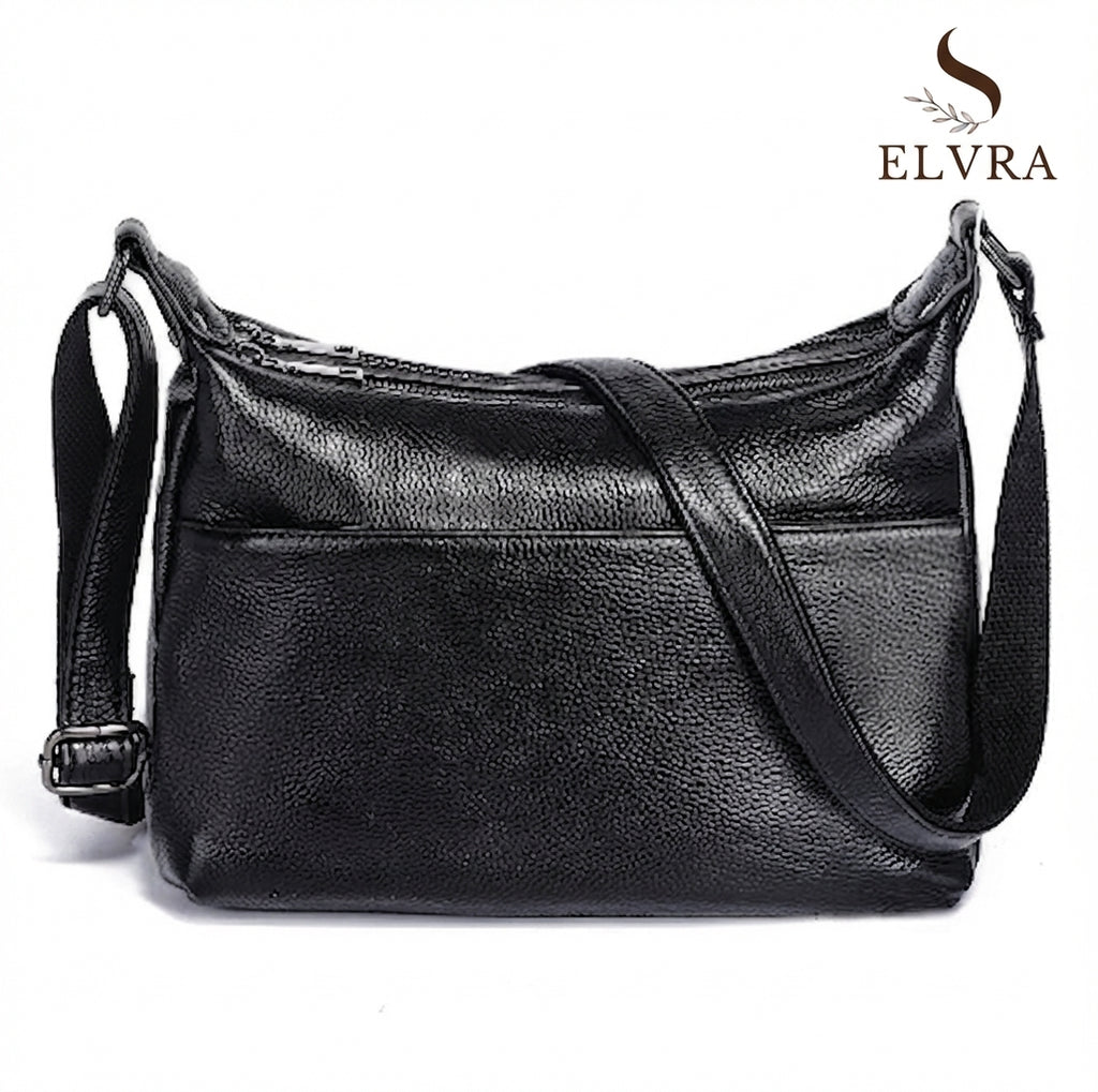 Elegant Genuine Leather Women's Shoulder Bag Trendy Crossbody Messenger Bag for Ladies Dark Red Blue 100% Satchels Hobo