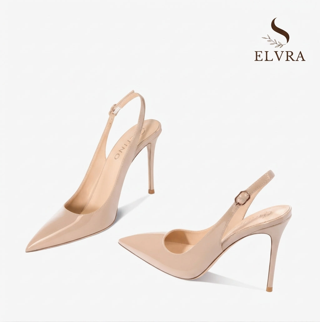 Sexy ultra-high heels pointed sandals elegant summer patent leather suspender high heels trendy dress banquet women's shoes