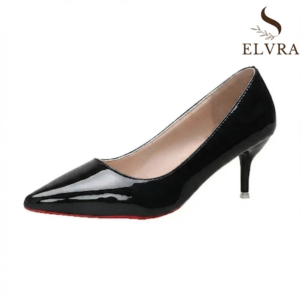 Sexy Red Bottom Women High Heels Classic Ladies Pumps Autumn Leather Dress Heel Shoes for Women Banquet Wedding High Heels