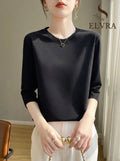 Mercerized Cotton Cropped Sleeve Female Spring And Summer 2023 New Round Neck Loose 100% Cotton Short Sleeve Bottoming T-Shirt