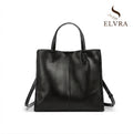 Genuine Leather New Simple Shoulder Bag Large Capacity Shopper Women Luxury Casual Handbag Crossbody Vintage Oil Wax Tote