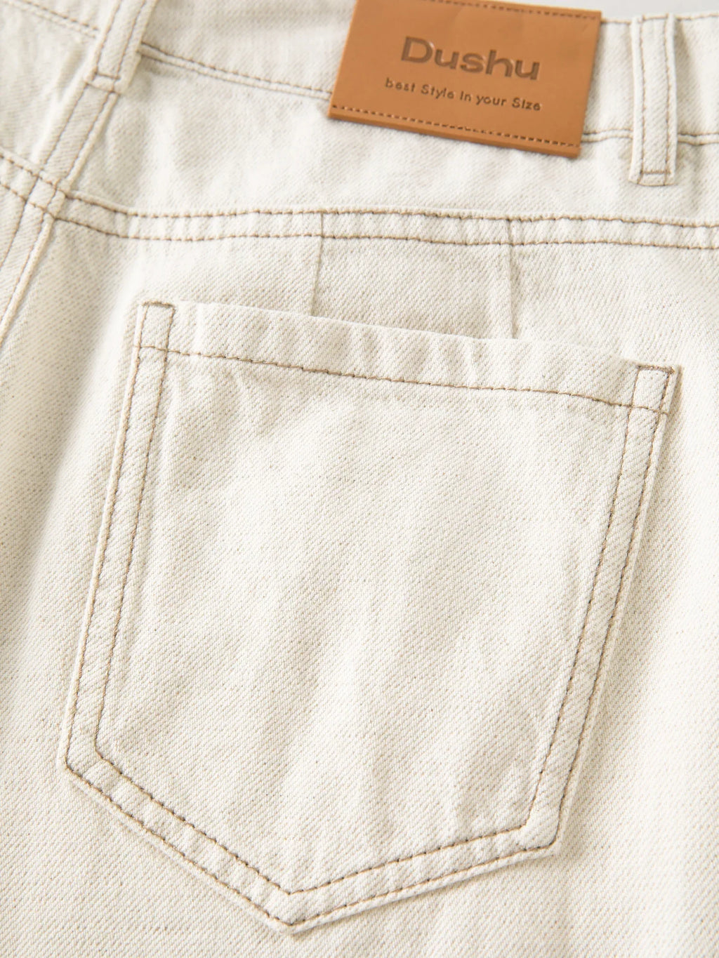 2024 Summer Women's White Linen Blend Embroidered Straight Leg Jeans - Elegant Casual Trousers for Daily and Summer Wear