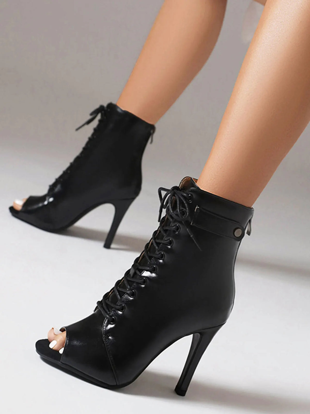 Women's Fashion Summer Party Outdoor Boots Sexy stilettos High Heels Women Latin dance heels shoes Black For Ballroom